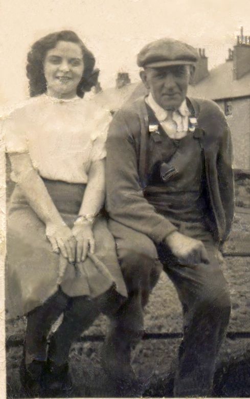 mary & wullie burrell inglis place 1948, Linked To: <a href='profiles/i475.html' >William Cowan Burrell 🧬</a>